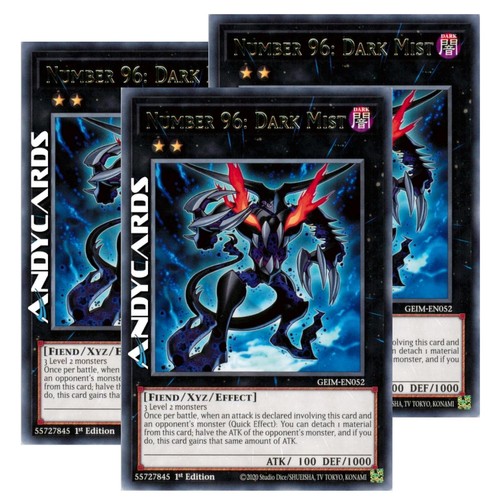 Number dark mist - 3x, •