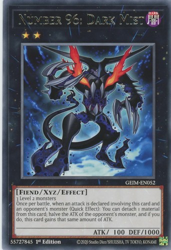 Yugioh number dark mist - number, 96: